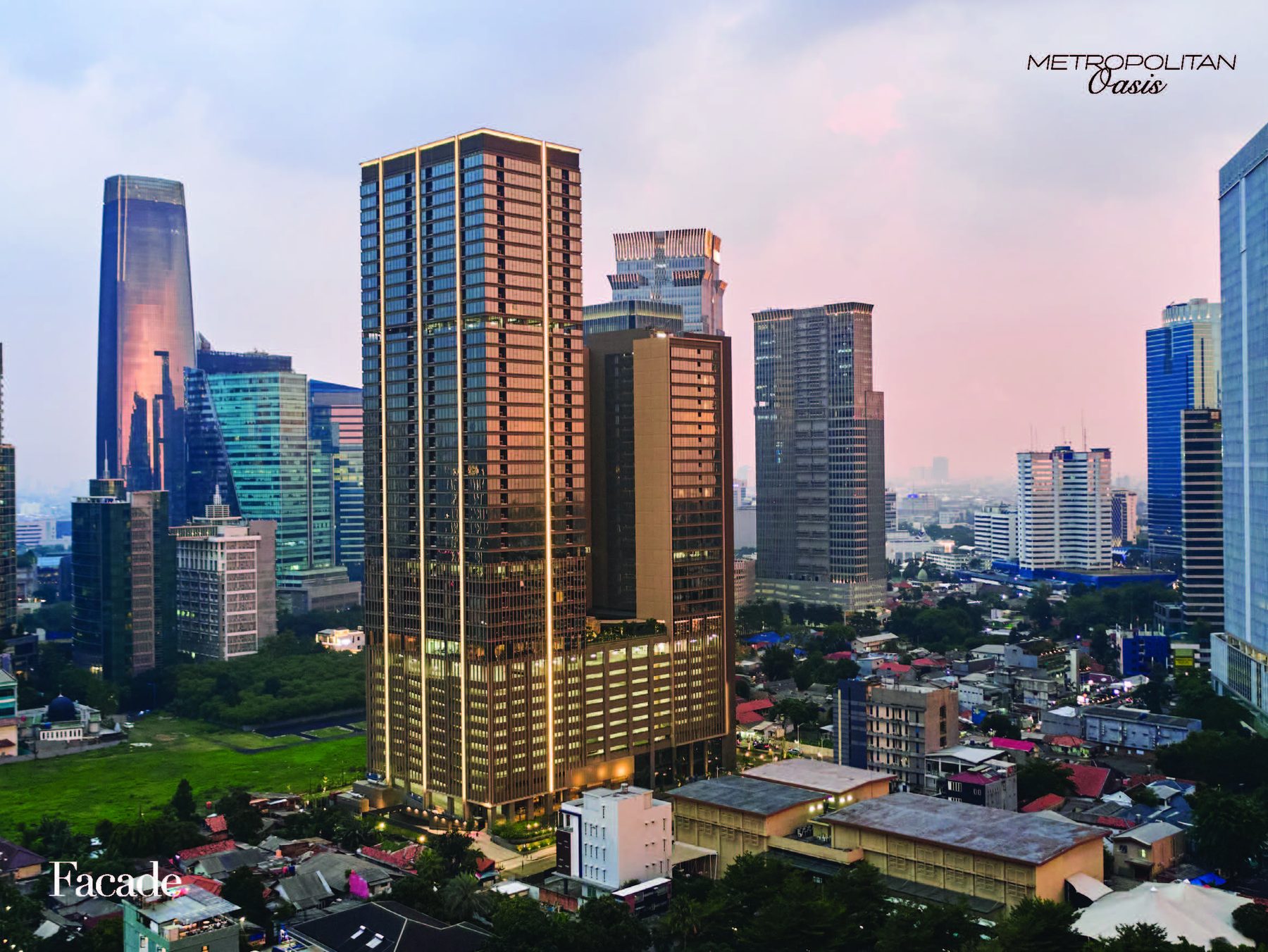 Exterior view of Branz Mega Kuningan building