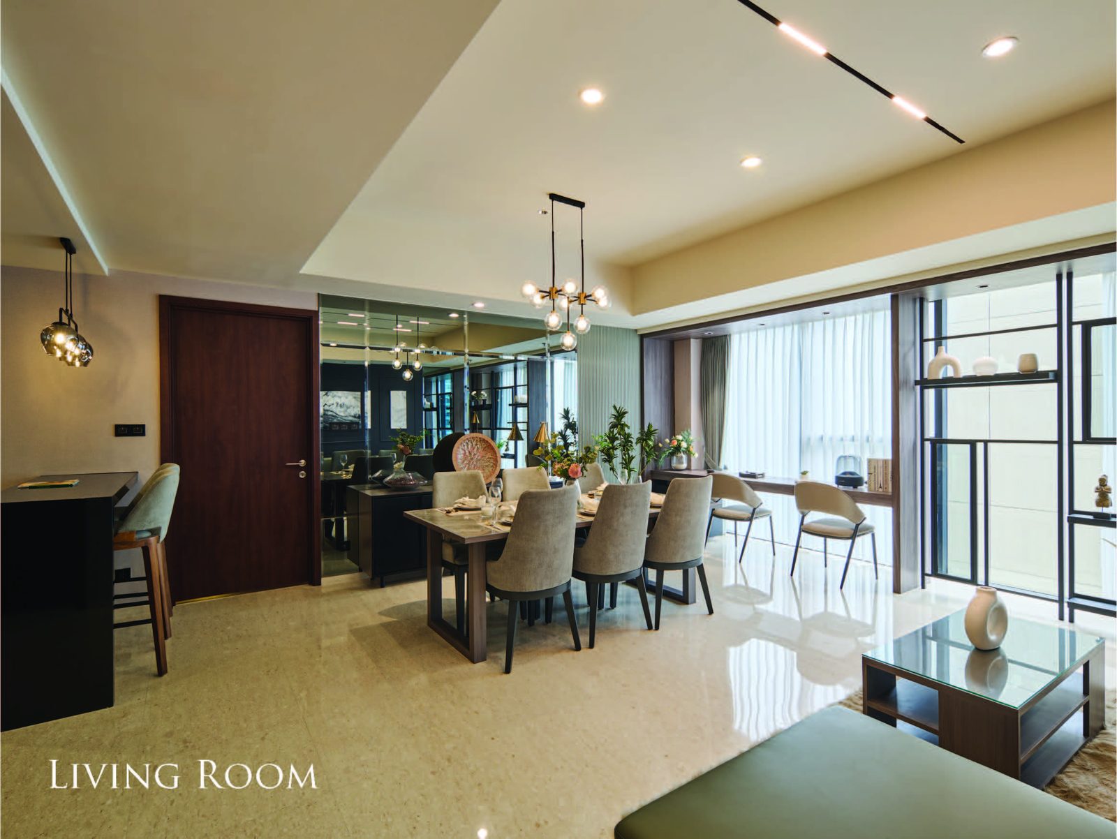 Interior of Branz Mega Kuningan unit — living room